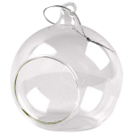 CREATIV GLASS BEADS FOR DECORATION 8CM WITH HOLE - 55950