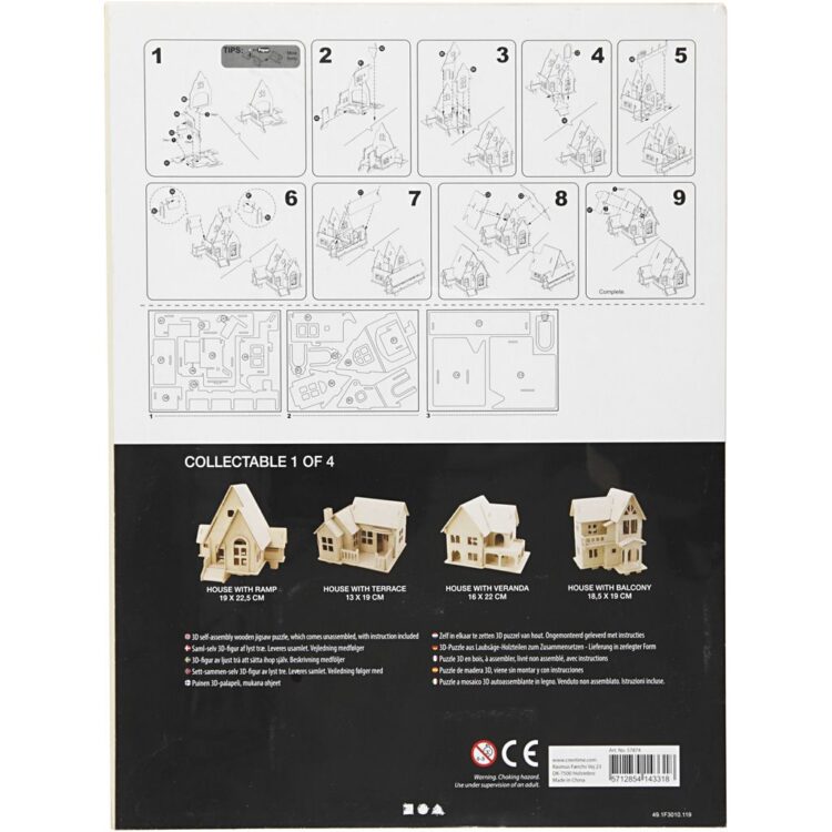 CREATIV 3D WOODEN PUZZLE HOUSE 57874 - Image 8