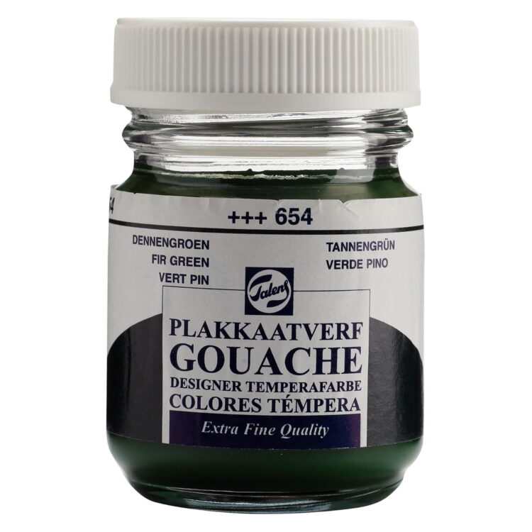 654 50 TALENS TEMPERA PAINT 50 ML.- PINE GREEN - Image 1