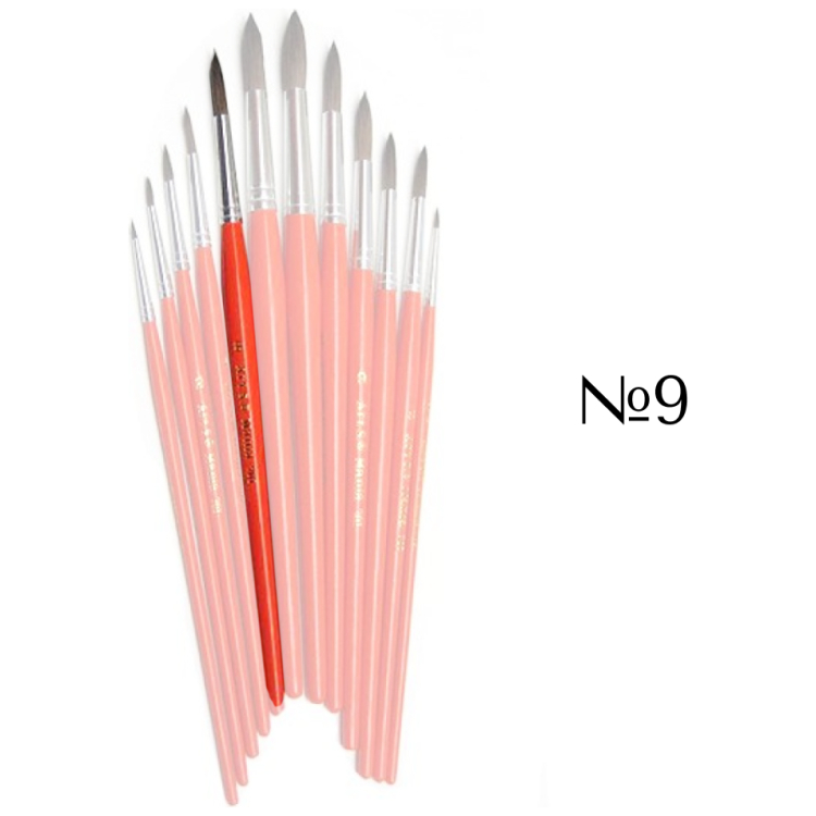 701009 MANIA BRUSH PONY ROUND No9 - Image 1