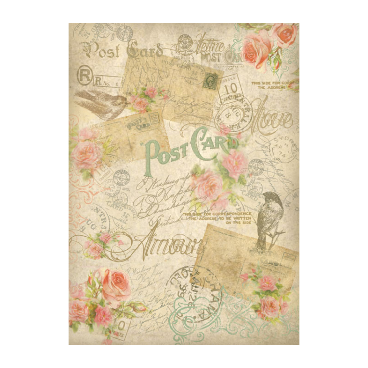 710161-105048 STAMPERIA DECOUPAGE RICE PAPER A4 - DFSA4016 - Image 1