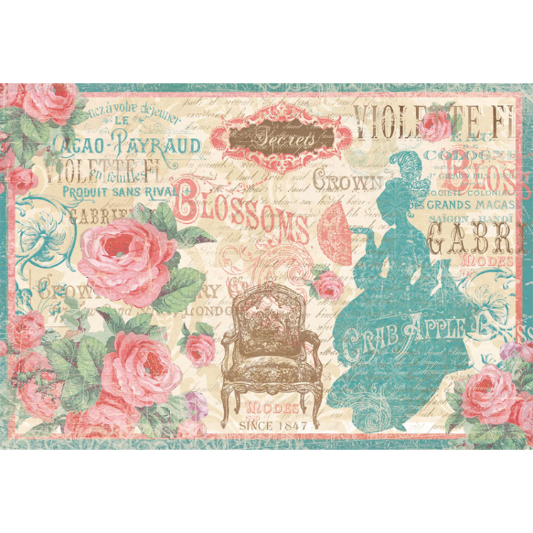 STAMPERIA DECOUPAGE RICE PAPER 48/33 - DFS287 - Image 1
