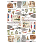 CALAMBOUR DECOUPAGE PAPER 45/30 CM - DGR 73