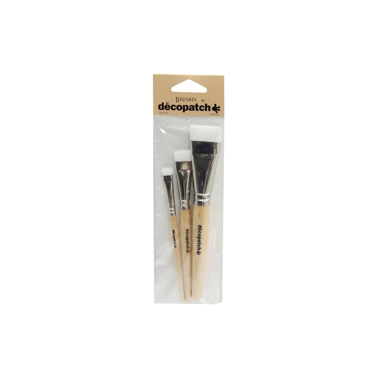 PACK3PC DECOPATCH BRUSHES SYNTHETIC KIT - PACK3PC - Image 1