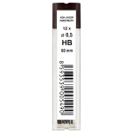 KOH-I-NOOR GRAPHITE FOR MECHANICAL PENCIL 0.5MM. HB - 12PCS