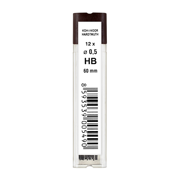 jpeg.psd_0008_415200 KOH-I-NOOR GRAPHITE FOR MECHANICAL PENCIL 0.5MM. HB - 12PCS - Image 1