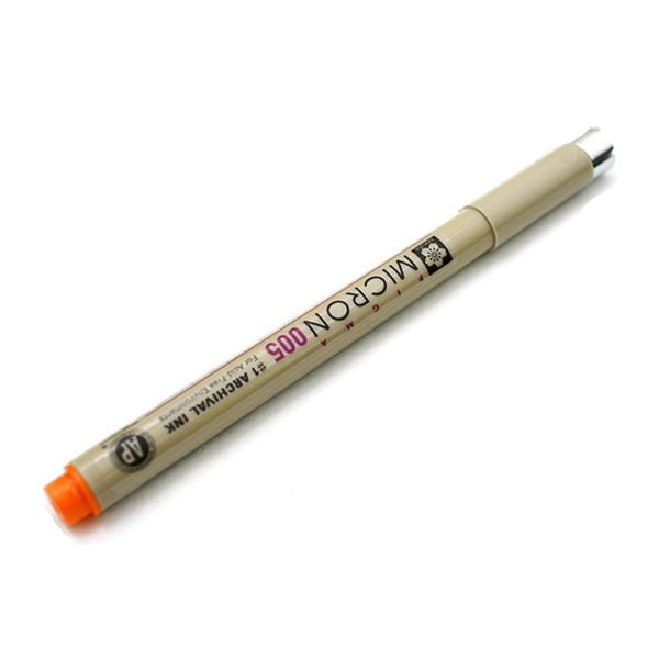 005500 SAKURA PIGMA MICRON FINE PEN 005 ORANGE - XSDK005#5 - Image 1
