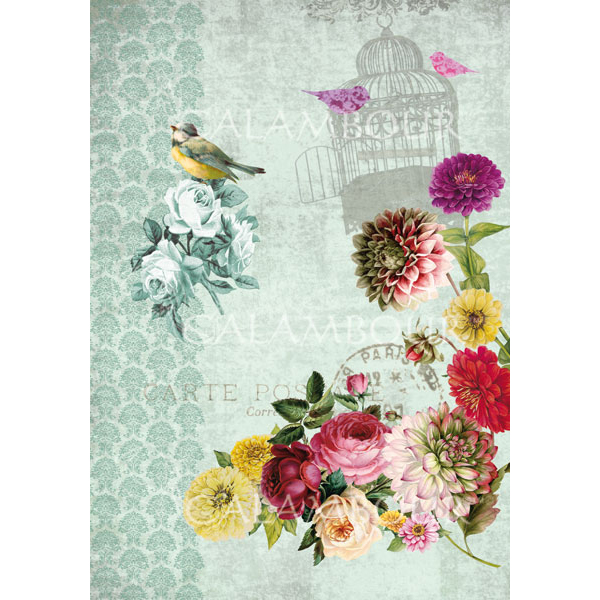 _0082_DGR 221 CALAMBOUR DECOUPAGE PAPER 48/33 CM - DGR 221 - Image 1