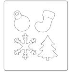 SIZZIX BIGZ CUT DIES - CHRISTMAS TREE, ORNAMENT - Image 2