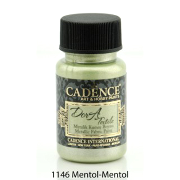 114600 CADENCE TEXTILE DYE METALLIC DORA 50 ML. - MENTHOL 1146 - Image 1