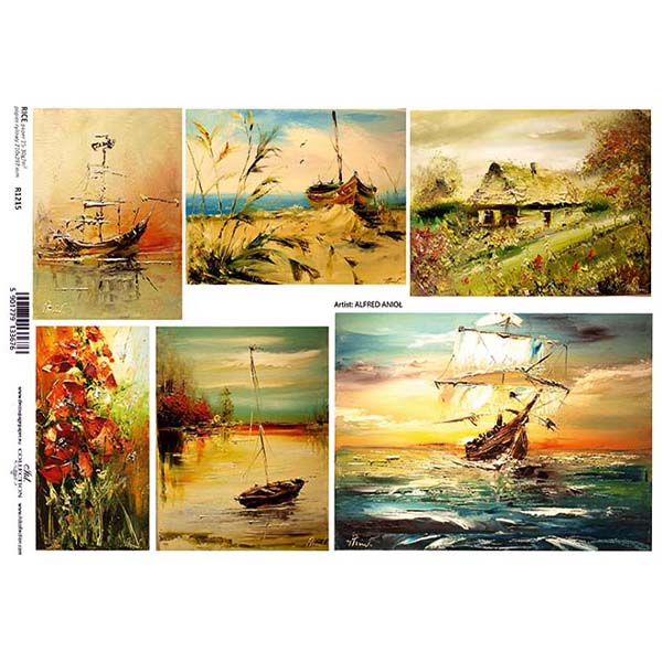 1215 ITD COLLECTION DECOUPAGE RICE PAPER A4 - R1215 - Image 1