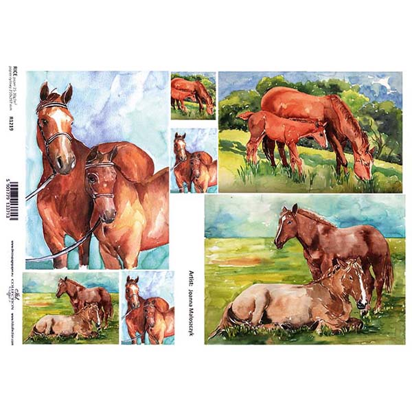 1219 ITD COLLECTION DECOUPAGE RICE PAPER A4 - R1219 - Image 1