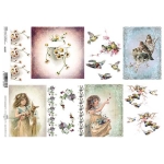 ITD COLLECTION DECOUPAGE RICE PAPER A4 - R1337