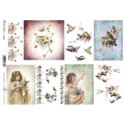 ITD COLLECTION DECOUPAGE RICE PAPER A4 - R1337