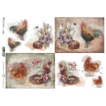 ITD COLLECTION DECOUPAGE RICE PAPER A4 - R1350