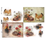ITD COLLECTION DECOUPAGE RICE PAPER A4 - R1352