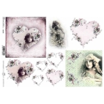 ITD COLLECTION DECOUPAGE RICE PAPER A4 - R1372