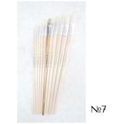 STANDART BRUSH BRUSH FLAT WITH LONG HANDLE No7