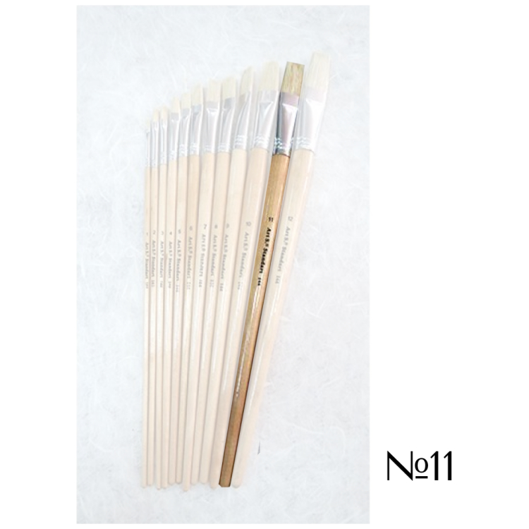 144011_1 STANDART BRUSH BRUSH FLAT WITH LONG HANDLE No11 - Image 1