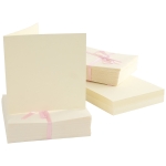 DOCRAFTS CARDS WITH ENVELOPES 13.5/13.5 100PCS CREAM- 1512001