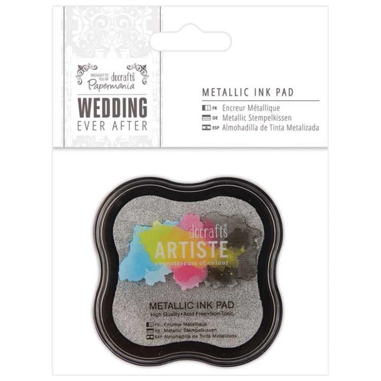 158352-161560 DOCRAFTS METALLIC PIGMENT PAD SILVER - PMA 158350 - Image 1
