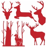 FIRST EDITION REINDEER THEMED CUTTING DIES - 194 X 17 - Image 2
