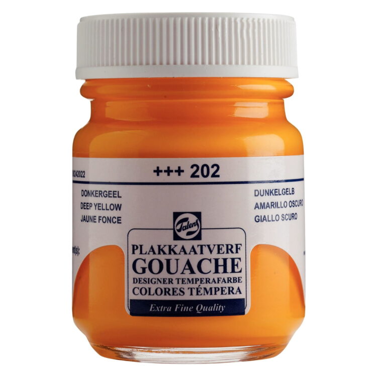 TALENS TEMPERA PAINT 50 ML.- DARK YELLOW - Image 1
