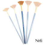 HERMITAGE BRUSH SYNTHETIC FAN No. 6