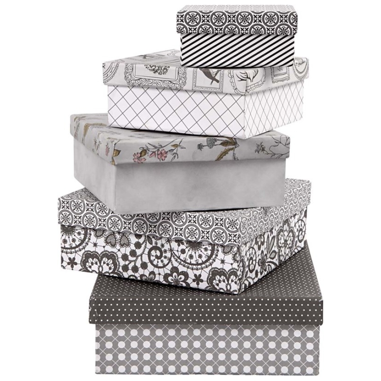CREATIV SQUARE CARDBOARD BOX FOR DECORATION 20.5 CM - Image 2