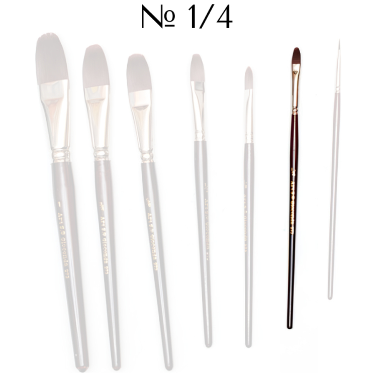 273014 GIOCONDA BRUSH SYNTHETIC OVAL No1/4 - Image 1