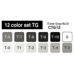 COPIC MARKER SET - TONER GRAY 12 COLORS - Image 2