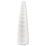 FOLIA ROUND CARDBOARD BOX - WHITE 9 CM.