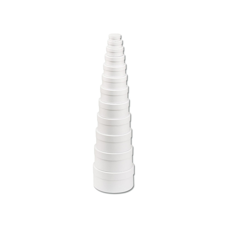 FOLIA ROUND CARDBOARD BOX - WHITE 9 CM. - Image 1