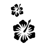 KI-SIGN HIBISCUS TATTOO TEMPLATES 10/7 CM