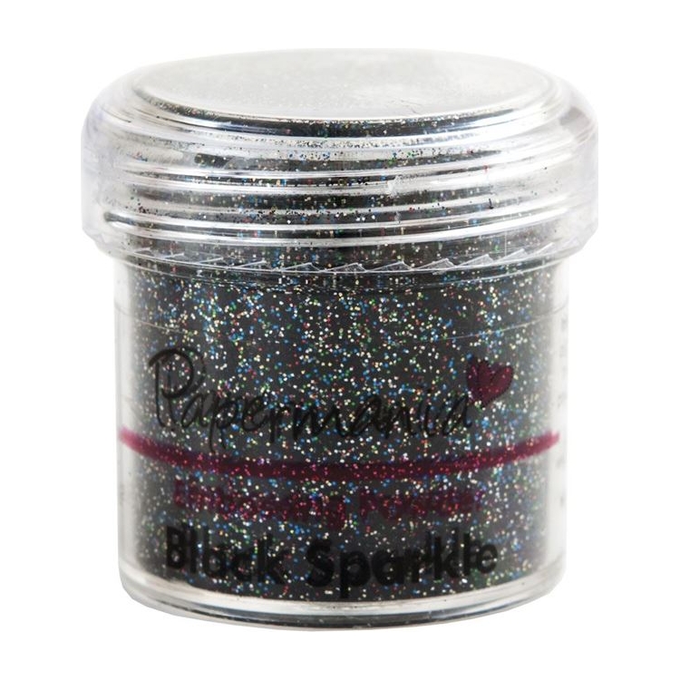 PAPERMANIA EMBOSSING POWDER BLACK SPARKLE - PMA 4021009 - Image 1