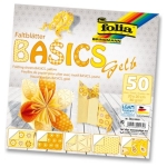 FOLIA PAPER FOR ORIGAMI YELLOW 20/20 CM 80 G 50 SHEETS
