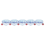 SIZZIX STRIP CUT DIES - FLORAL BEAD EDGING