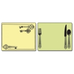 SIZZIX EMBOSSING FOLDERS - PLACE SETTING & KEYS SET - Image 2