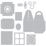 SIZZIX THINLITS CUTTING DIES - BOX, CUPCAKE - Image 4