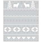 SIZZIX THINLITS CUT PUNCHES - HOLIDAY KNIT - Image 2