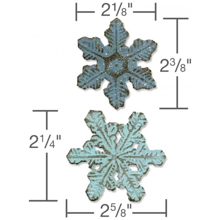 SIZZIX BIGZ CUT DIES - SNOWFLAKE DUO - Image 3