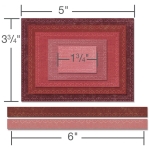 SIZZIX THINLITS CUT PUNCHES - STITCHED RECTANGLES - Image 2
