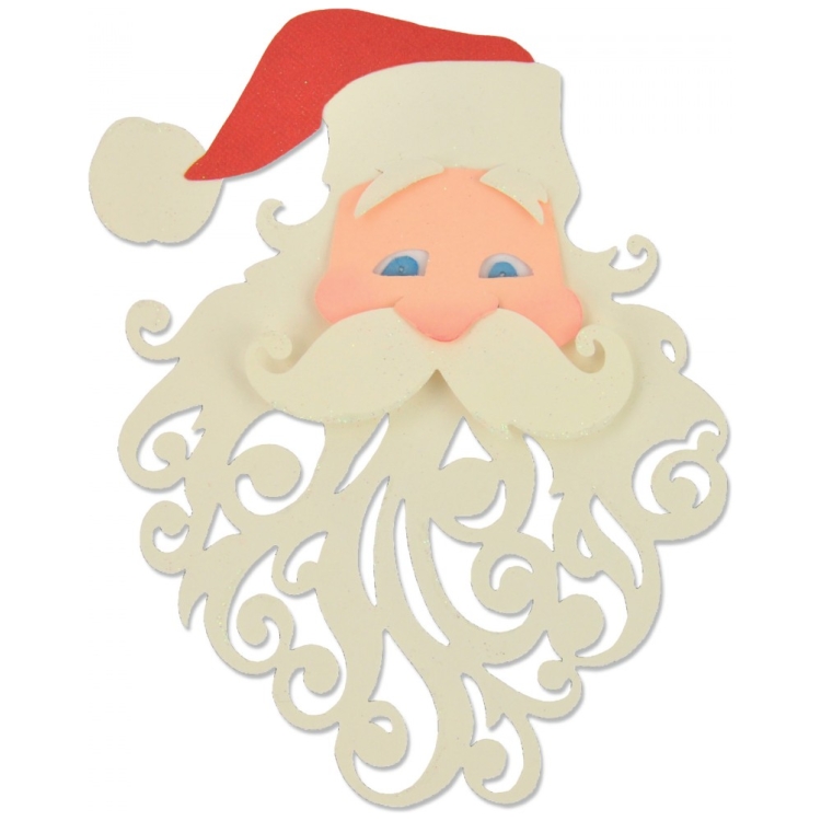 661299-117395 SIZZIX THINLITS CUTTING DIES - SANTA - Image 1