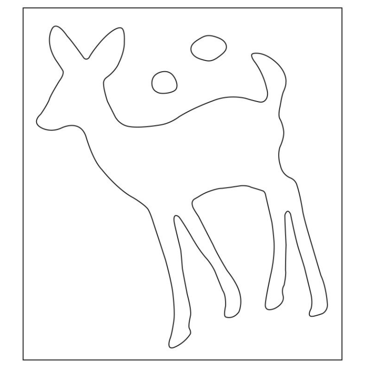 SIZZIX BIGZ CUT DIES - LITTLE DEER - Image 2