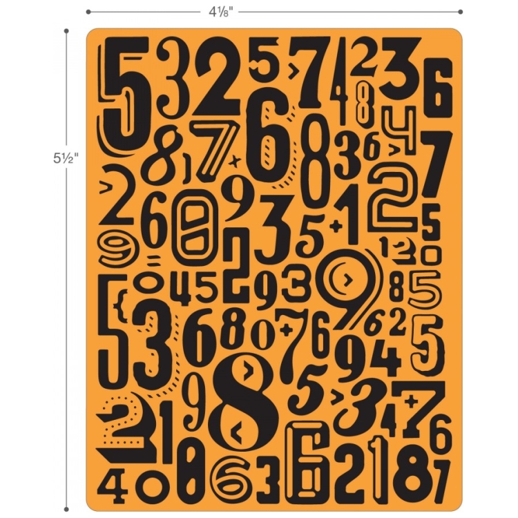 SIZZIX RELIEF FOLDERS - NUMERIC - Image 2