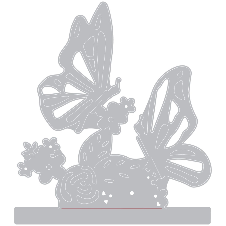 SIZZIX THINLITS CUTTING DIES - INTERLACING BUTTERFLY - Image 2
