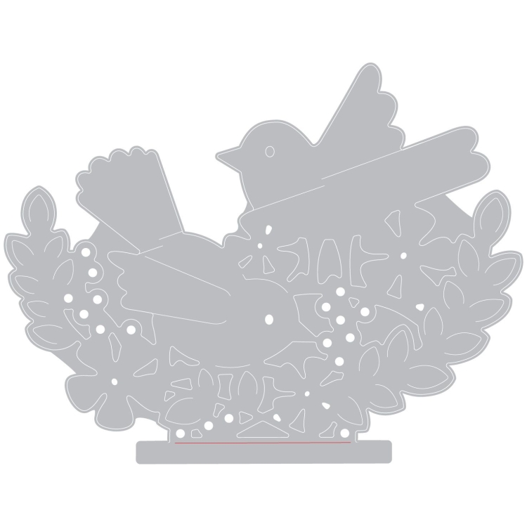 SIZZIX THINLITS CUT DIES - INTERLACING BIRDS - Image 4