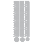 SIZZIX THINLITS CUTTING DIES - ROSETTE SET - Image 2