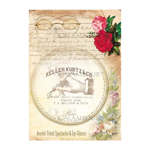 700061 CALAMBOUR DECOUPAGE PAPER A4 - TT 006 - Image 1