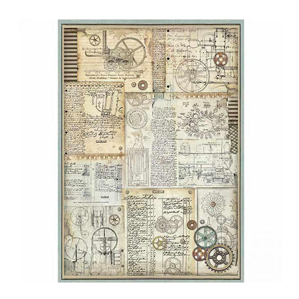 703032 STAMPERIA DECOUPAGE RICE PAPER A3 - DFSA3032 - Image 1